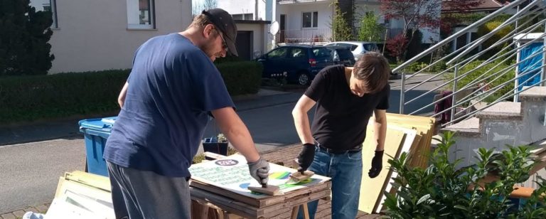 Wahlplakate für mehr GRÜN in Europa