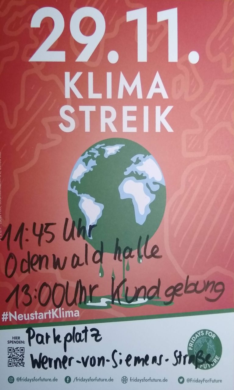 29.11.19 KLIMASTREIK !