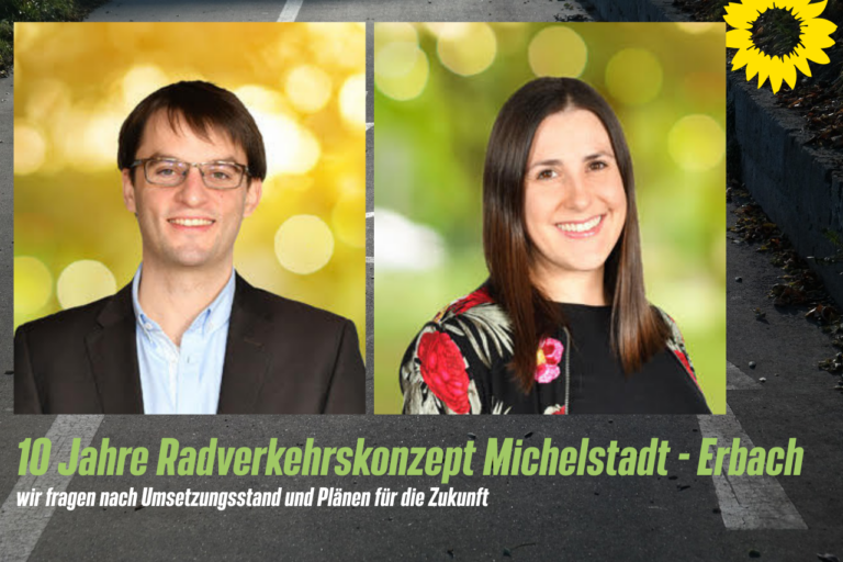 Zehn Jahre Radverkehrskonzept Michelstadt – Erbach: Michelstädter GRÜNE fragen nach Umsetzungsstand