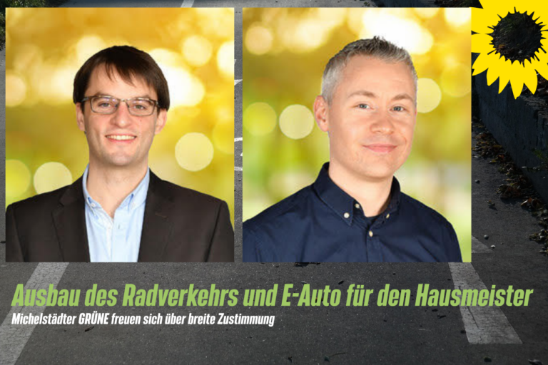 Ausbau des Radverkehrs und E-Auto für den Hausmeister – Michelstädter GRÜNE freuen sich über breite Zustimmung  