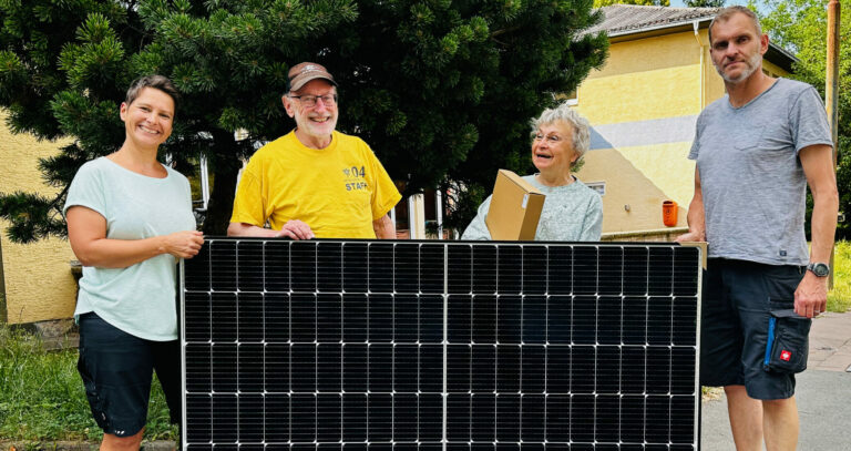 ErMi-Solarinitiative liefert das 500ste Solarmodul aus