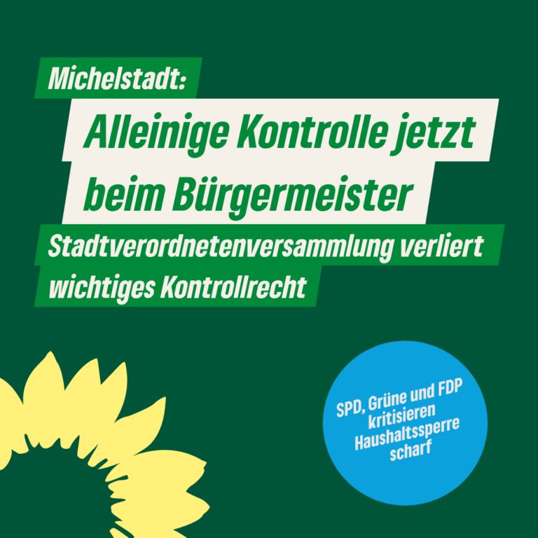 SPD, Grüne und FDP kritisieren die Haushaltssperre des Bürgermeisters